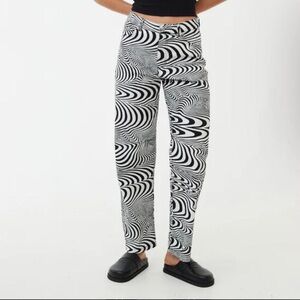 Afends Black and White Swirl Pants